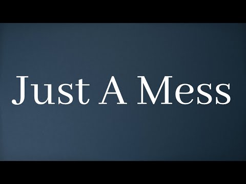 Tones and I - Just A Mess (Lyric Video)