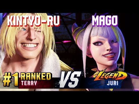 SF6 ▰ KINTYO-RU (#1 Ranked Terry) vs MAGO (Juri) ▰ High Level Gameplay