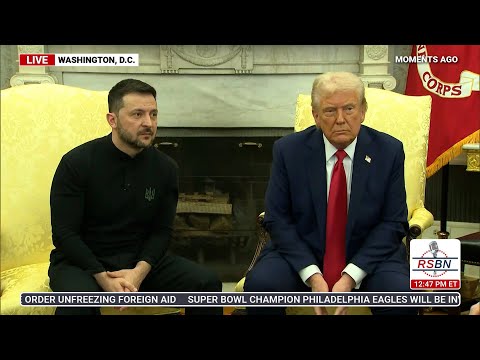 WATCH: Pres. Trump & Ukrainian President Zelenskyy Speak on the Russia-Ukraine War - 2/28/25