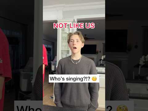 Guess Who's Singing?!? 🧐🎤 #notlikeus #kendricklamar #fyp #singingchallenge #family #shorts #drake