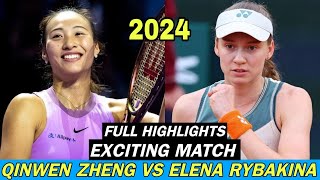 Elena Rybakina vs Qinwen Zheng Extended Highlights | Tennis 2024 (HD)