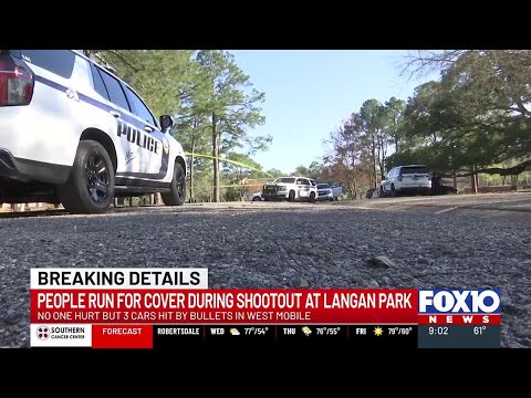 Families run for cover during shootout near playground at Langan Park