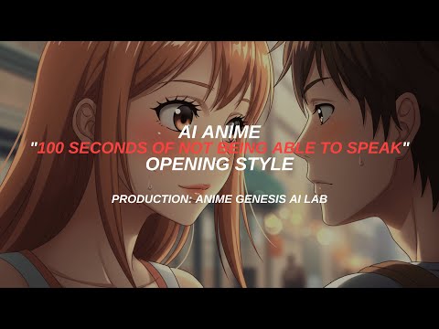 【Anime Genesis AI Lab】AI anime "100 Seconds of Not Being Able to Speak" opening style