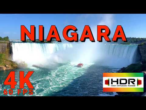 Beautiful Day in Niagara Waterfalls Canada 4K HDR