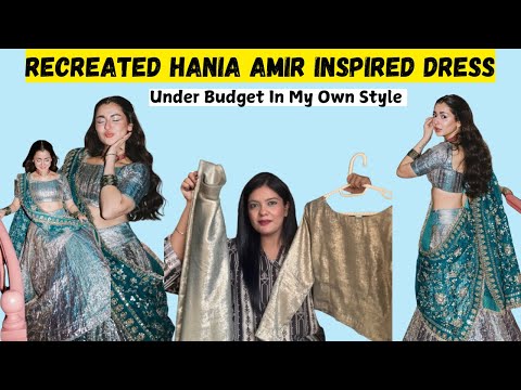 DIY Hania Amir Viral Dress | Indian Designer-Inspired Creation | Making the Outfit on a Budget🌸