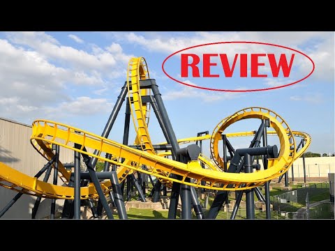 Batman:The Ride Review B&M inverted roller coaster