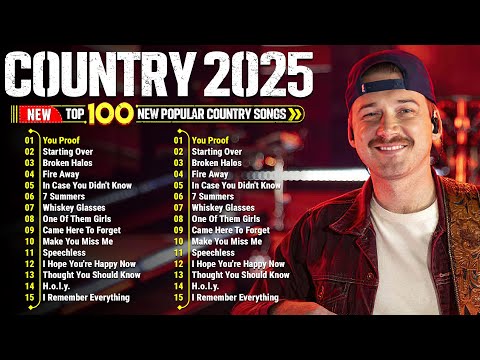 Country Songs 2025 - Morgan Wallen, Chris Stapleton, Luke Combs, Luke Bryan, Jason Aldean, Lee Brice