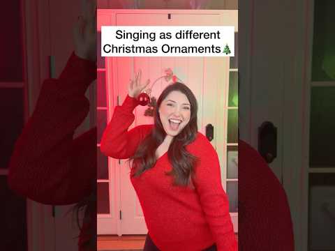 Singing as different ✨Christmas Ornaments✨🎄 #christmas #shorts  #sharpefamilysingers