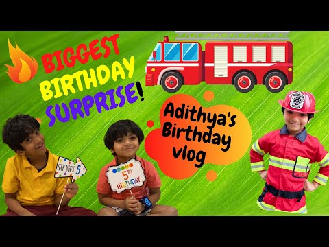 Adithya Turns 5 ** Birthday vlog ** Biggest Birthday Surprise **