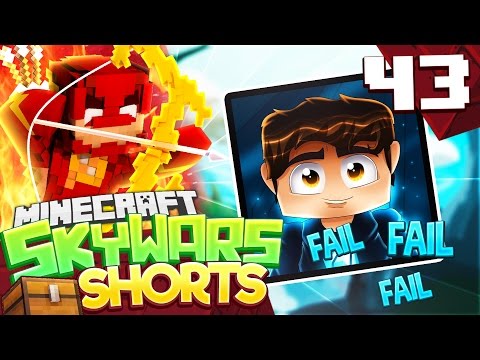 LANDON MC FAILS W/ME! (MINECRAFT SKYWARS SHORTS #43)