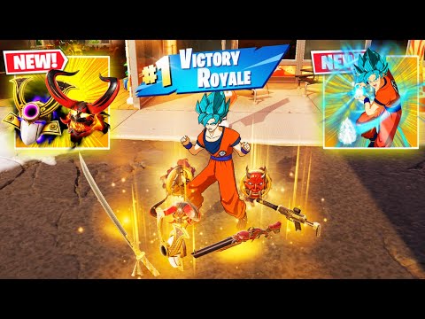 GOKU SUPER SAIYAN BLUE vs NEW 3 MEDALLIONS & MYTHIC’S CHALLENGE ( NEW! FORTNITE CHAPTER 6 )