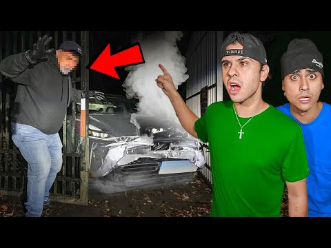 Road Rage Driver CRASHED Into Our Gate!