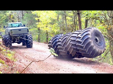 Monster Truck Tire Bowling Ball.... The Pins Are My Trucks