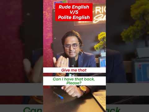 Difference Between Rude VS Polite English #speakingenglish #learnenglish