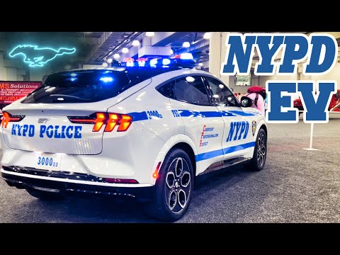 NYPD Electric Police Car! Mustang Mach E (NY Auto Show 2022)