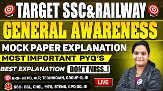 General Awareness Most Expected Questions For RRB Group D, NTPC, SSC, RPF & APPSC/TGPSC EXAMS