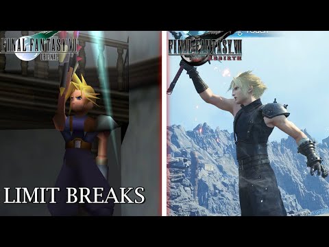 Final Fantasy VII Rebirth - All Limit Breaks Comparison - Original vs Rebirth