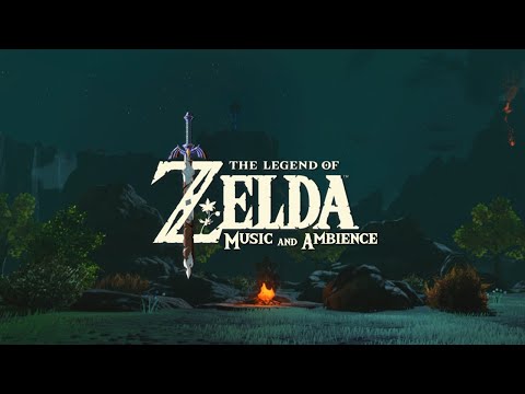 Relaxing Zelda Videogames Music with Campfire Ambience