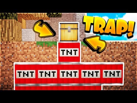 EPIC TNT TRAPPED CHEST! (MINECRAFT SKYWARS SHORTS #77)