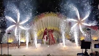 Fan Wheel Cold Pyro Smoke||Stage Varmala||Flower Machine Best Events #video#viral#viralvideo #vlog