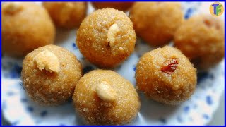 How to make Rava Besan Ladoo with Jaggery | Easy Besan Rava Ladoo Recipe | by Tharala Foods