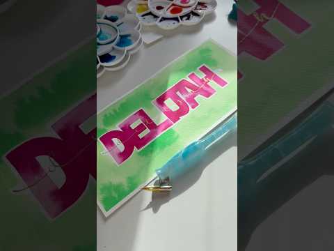 Painting names #delijah #name #idea #calligraphy