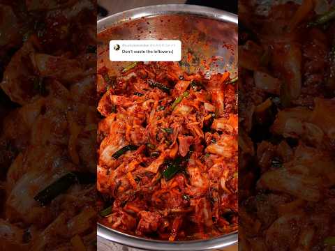 Make kimchi with leftovers #food