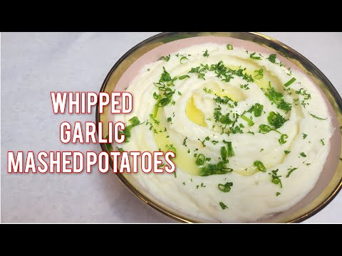 HOW TO MAKE QUICK AND EASY WHIPPED GARLIC MASHED POTATOES WITH CREAM CHESSE | #mashedpotatoesrecipe