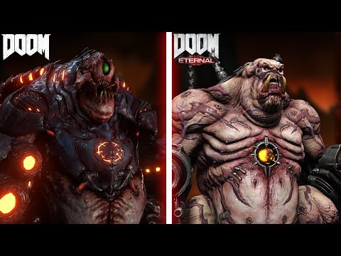 DOOM - Monsters  Comparison - DOOM (2016) vs DOOM Eternal