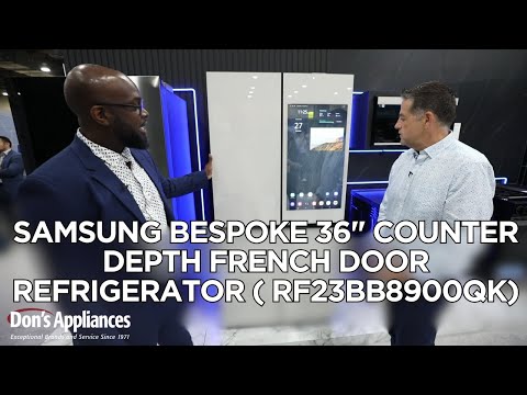 Samsung Bespoke 36"  22.5 Cu. Ft. Counter Depth French Door Refrigerator (Model # RF23BB8900QK)