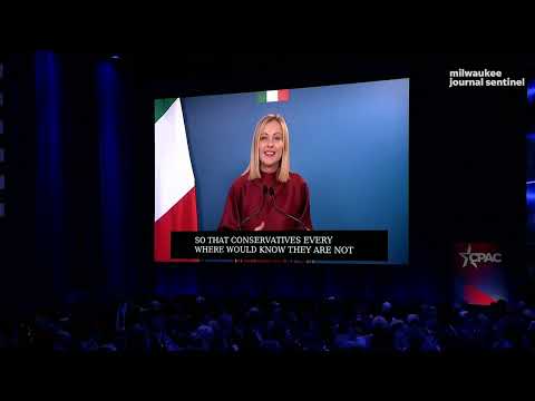 Giorgia Meloni CPAC speech calls for unity between US and Europe after Donald Trump tariff threats