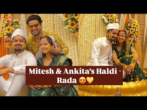 Mitesh & Ankita Haldi Ceremony 💛😍 Full rada | Haldi vlog 4 | aditya satpute vlogs