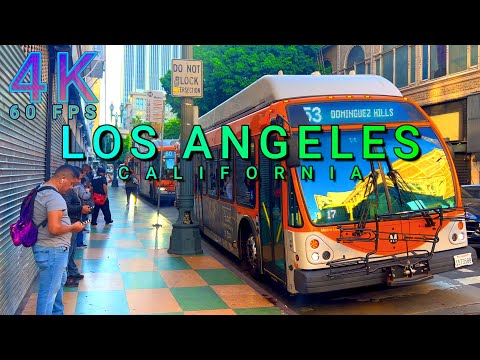 Dead Street Walk in Los Angeles, California USA 4K - UHD