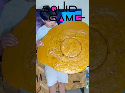 😱The biggest dalgona candy! #squidgame #squidgame2 #dalgonacandyrecipe ￼