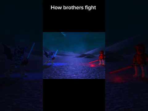 How sisters fight vs how brothers fight #roblox #siblings #brother #siinamota #starwars #edit