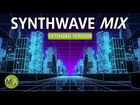 Upbeat Study Focus Music Synthwave Mix with Beta Isochronic Tones