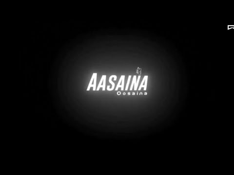 💕Aasaina Swasaina 💕 /8d Audio/Black screen glow lyrics /Whatsapp Status/CS0207/