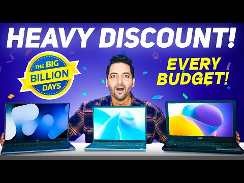 Crazy Discount On Laptops In Every Budget : Flipkart Big Billion Days ⚡