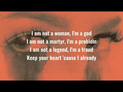 Halsey - I AM NOT A WOMAN I'M A GOD ( slowed lyrics )