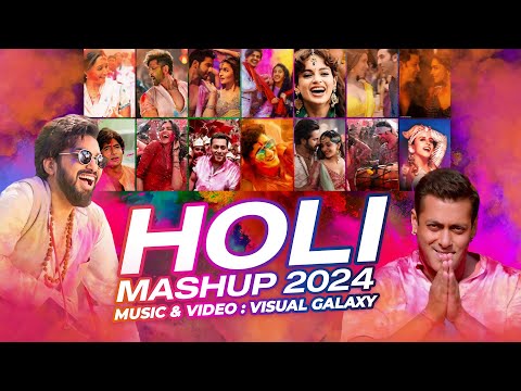 Holi Mashup 2024 | Visual Galaxy | Best of Holi Dance Mashup 2024 | Holi Special Party Songs