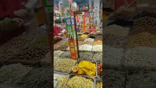 spices ,herbs and dry food market in local chinese great atmosphere