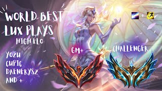 WORLD BEST LUX PLAYS - HIGH ELO (YOZU, CUPIC, DAENERYSZ, SINICKYZ) - CHALLENGER LEAGUE OF LEGENDS