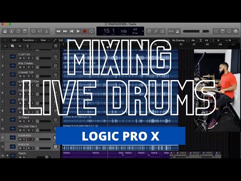 Mixing Live Drums - Make Your Drums Punchy | Logic Pro X | J-rod Sullivan