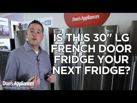 Looking For a Replacement for Your 30" Fridge? | LG 21.8 Cu. Ft. 3-Door French Door Refrigerator