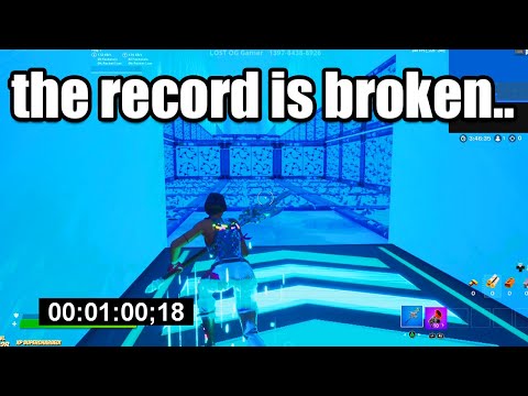 How I got a World Record on this Fortnite Deathrun