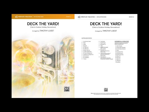 Deck the Yard!, arr. Timothy Loest – Score & Sound