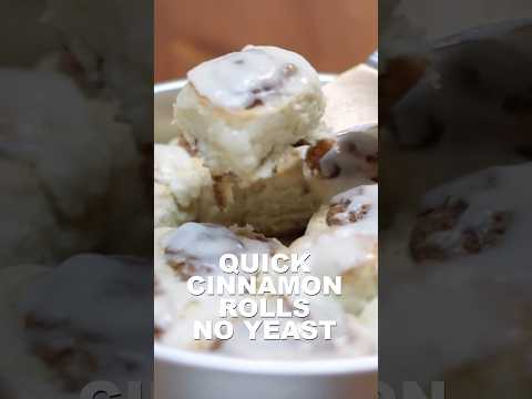 Quick Cinnamon Rolls Without Yeast