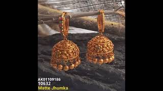 New Trending Temple Gold Jhumka designs/latest gold Jhumka collections2023models #shorts#jhumka#gold