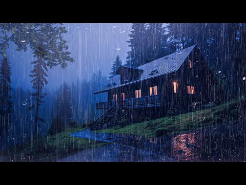 Fall Asleep With The Soothing Sounds Of Rain And Thunder | ASMR, Medition with Rain Sounds