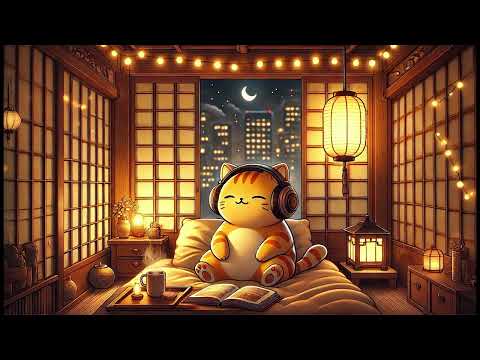 "Peaceful Midnight Lofi 🎶 | Slow Jazz & Blues Rock for Study & Chill"